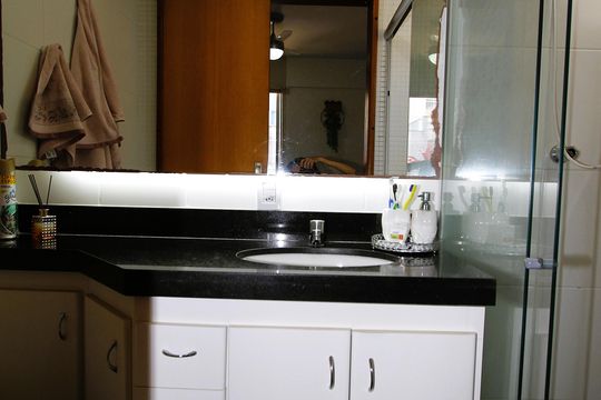 Banheiro Suíte de apartamento para alugar com 3 quartos, 114m² em Cruzeiro, Belo Horizonte