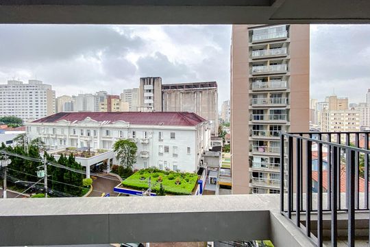 Vista da Suíte de kitnet/studio à venda com 1 quarto, 35m² em Vila Mariana, São Paulo