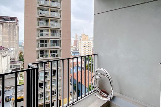 Varanda da Sala de kitnet/studio à venda com 1 quarto, 35m² em Vila Mariana, São Paulo