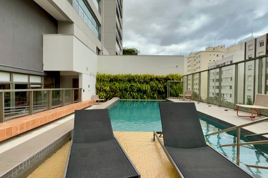 Área comum de kitnet/studio para alugar com 1 quarto, 23m² em Vila Madalena, São Paulo