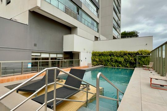 Área comum de kitnet/studio para alugar com 1 quarto, 23m² em Vila Madalena, São Paulo
