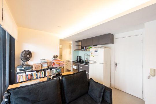 Sala de apartamento à venda com 1 quarto, 40m² em Vila Monte Alegre, São Paulo