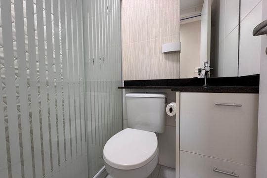 Banheiro Suítes Canadenses de apartamento para alugar com 3 quartos, 92m² em Recreio dos Bandeirantes, Rio de Janeiro