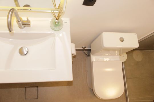 Banheiro Social de apartamento para alugar com 1 quarto, 36m² em Campos Elíseos, São Paulo