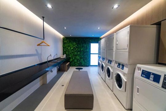 Área comum - Lavanderia de apartamento à venda com 1 quarto, 28m² em Vila Clementino, São Paulo