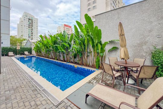 Área comum - Piscina de apartamento para alugar com 1 quarto, 29m² em Vila Mariana, São Paulo