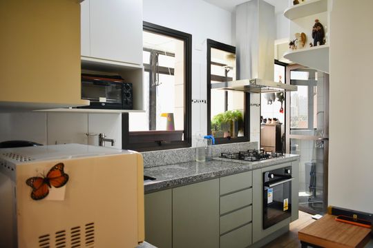 Cozinha de apartamento à venda com 2 quartos, 135m² em Mirandópolis , São Paulo