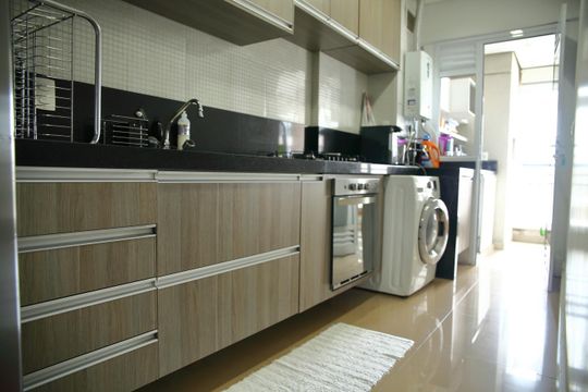 Cozinha  de apartamento à venda com 2 quartos, 93m² em Baeta Neves, São Bernardo do Campo