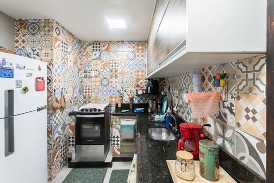 Cozinha de apartamento à venda com 3 quartos, 112m² em Maracanã, Rio de Janeiro