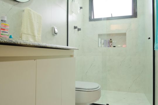 Banheiro da Suíte 2 de apartamento à venda com 4 quartos, 280m² em Tatuapé, São Paulo