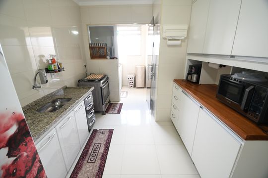 Cozinha de apartamento à venda com 2 quartos, 76m² em Vila Industrial (campinas), Campinas