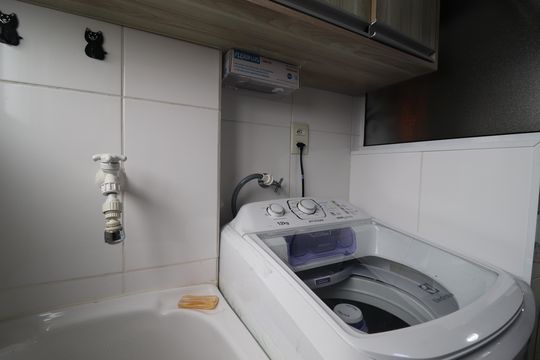 Área de Serviço de apartamento à venda com 2 quartos, 54m² em Vila Alpina, Santo André