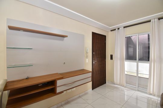 Sala/Cozinha de apartamento para alugar com 2 quartos, 58m² em Cidade Jardim, São José dos Pinhais
