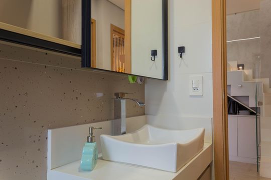 Banheiro 1 de apartamento à venda com 3 quartos, 128m² em Nova Petrópolis, São Bernardo do Campo
