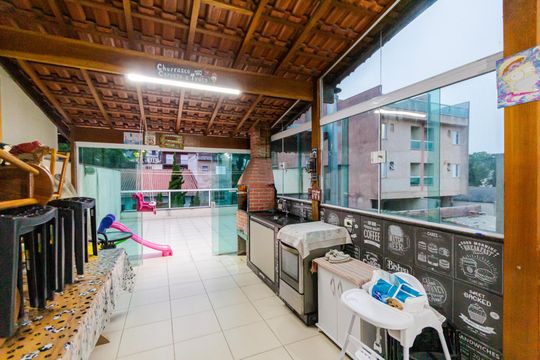 Área comum de apartamento à venda com 2 quartos, 100m² em Jardim Santo Alberto, Santo André