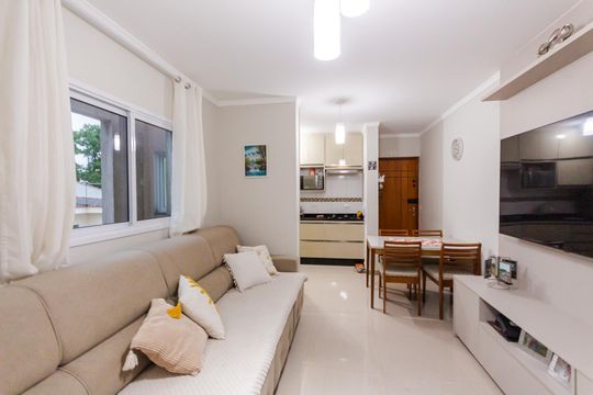 Sala de apartamento à venda com 2 quartos, 100m² em Jardim Santo Alberto, Santo André