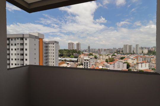 Varanda da Sala de apartamento à venda com 2 quartos, 55m² em Parque das Nações, Santo André