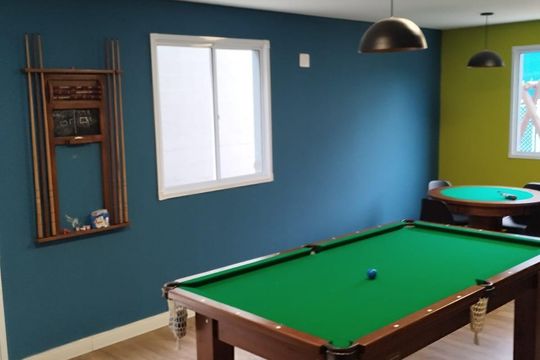 Salão de jogos de kitnet/studio para alugar com 1 quarto, 17m² em Vila Pereira Barreto, São Paulo