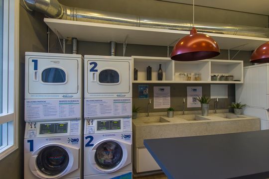 Área comum de apartamento à venda com 1 quarto, 50m² em Empresarial 18 do Forte, Barueri