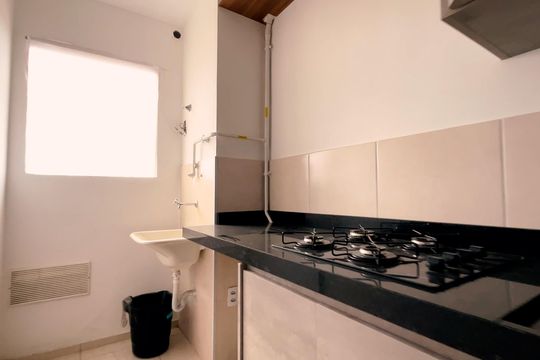 Cozinha - Área de serviço de apartamento para alugar com 2 quartos, 49m² em Jacarepaguá, Rio de Janeiro