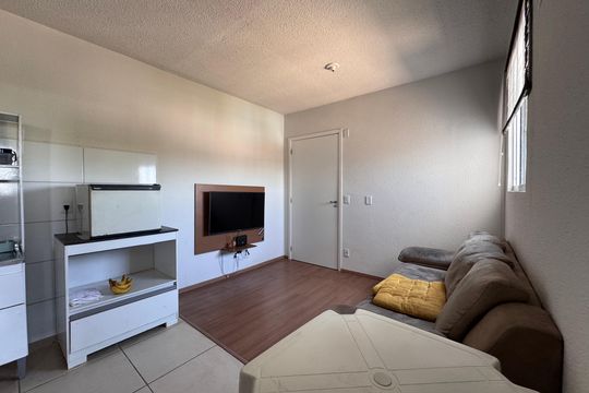 Cozinha de apartamento à venda com 2 quartos, 45m² em Feitoria, São Leopoldo