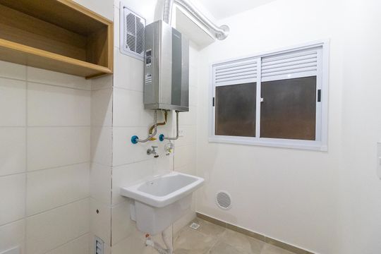 Área de Serviço de apartamento para alugar com 2 quartos, 57m² em Boqueirão, Praia Grande