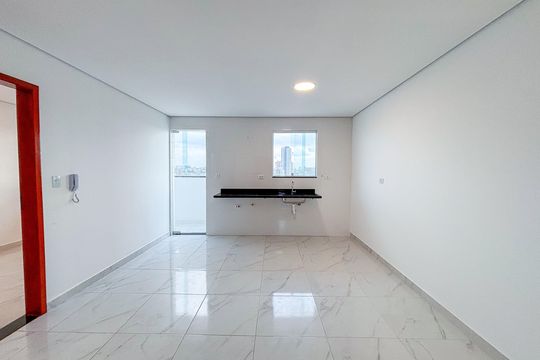 Sala/Cozinha de apartamento para alugar com 1 quarto, 80m² em Jardim Maringa, São Paulo
