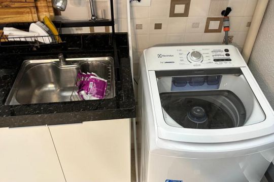 Área de serviço  de apartamento à venda com 2 quartos, 37m² em Jardim Las Vegas, São Bernardo do Campo