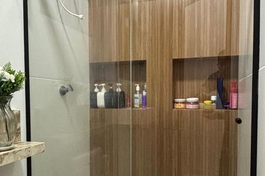 Banheiro  de apartamento à venda com 2 quartos, 37m² em Jardim Las Vegas, São Bernardo do Campo