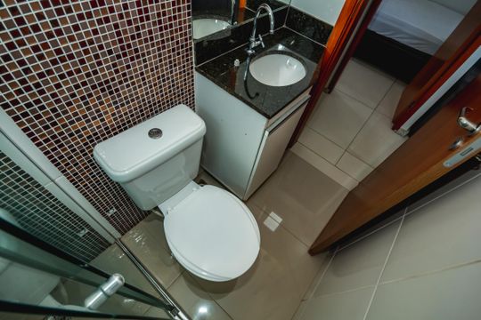 Banheiro de apartamento para alugar com 2 quartos, 66m² em Manacás, Belo Horizonte