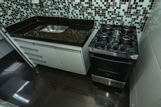 Cozinha de apartamento para alugar com 2 quartos, 66m² em Manacás, Belo Horizonte