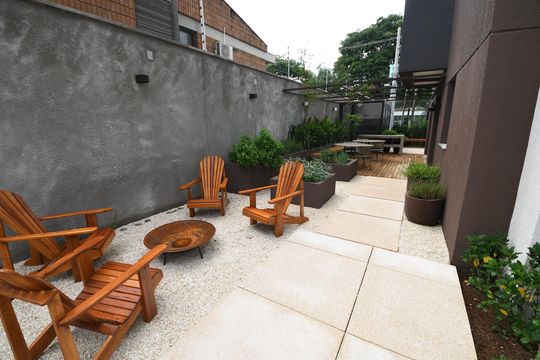 Área comum de apartamento à venda com 1 quarto, 55m² em Nova Campinas, Campinas