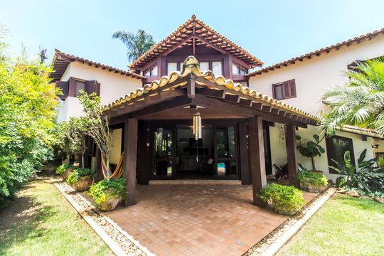 Fachada de casa de condomínio para alugar com 4 quartos, 450m² em Residencial Onze (alphaville), Santana de Parnaíba