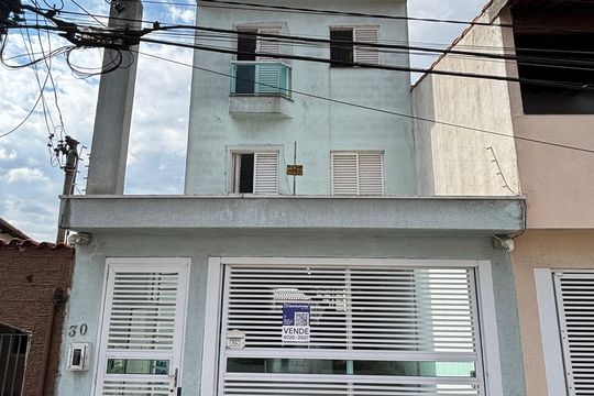 Fachada de apartamento à venda com 2 quartos, 76m² em Jardim Marek, Santo André