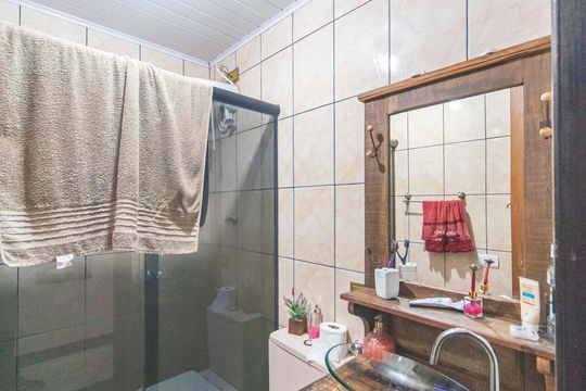 Banheiro Social de casa para alugar com 2 quartos, 330m² em Paraíso, Santo André