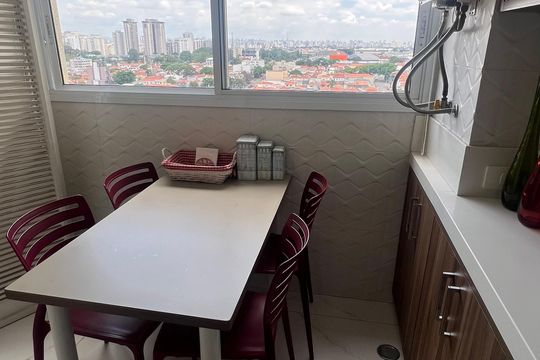 Cozinha de apartamento à venda com 3 quartos, 109m² em Jardim Aeroporto, São Paulo