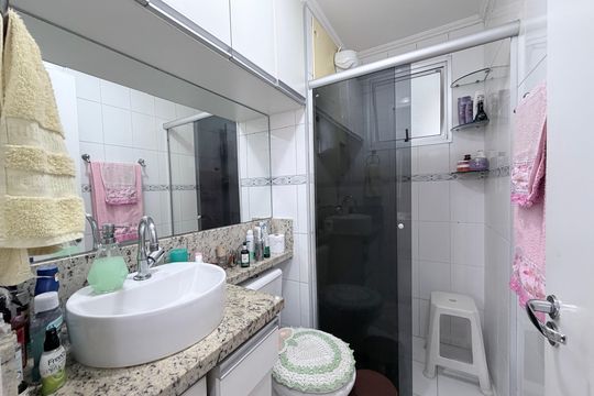 Banheiro de apartamento à venda com 3 quartos, 67m² em Brás, São Paulo