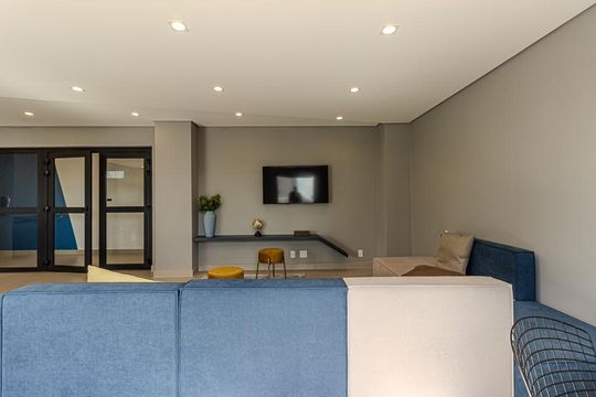 Área comum de kitnet/studio para alugar com 1 quarto, 26m² em Santo Amaro, São Paulo