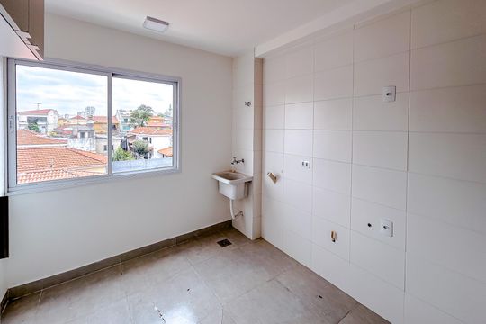 Cozinha com Area de Serviço de apartamento à venda com 2 quartos, 40m² em Vila Carrão, São Paulo