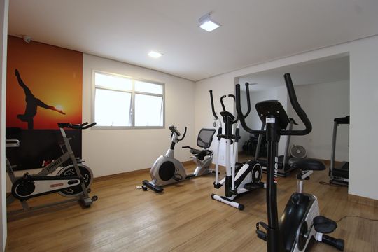Área Comum - Academia de apartamento para alugar com 3 quartos, 100m² em Indianópolis, São Paulo
