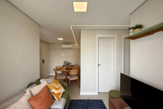 Sala  de apartamento à venda com 2 quartos, 44m² em Vila Cruzeiro, São Paulo