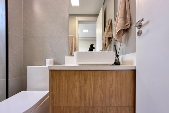 Banheiro Suíte de apartamento à venda com 2 quartos, 44m² em Vila Cruzeiro, São Paulo
