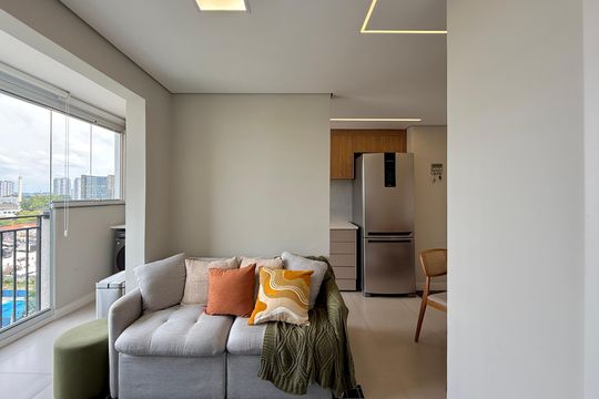 Sala  de apartamento à venda com 2 quartos, 44m² em Vila Cruzeiro, São Paulo