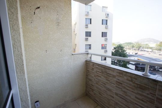 Varanda da Sala de apartamento à venda com 2 quartos, 70m² em Taquara, Rio de Janeiro