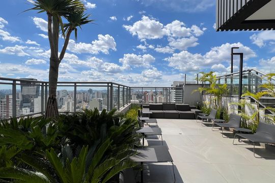 Área comum de kitnet/studio para alugar com 1 quarto, 31m² em Pinheiros, São Paulo
