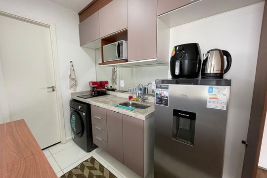 Cozinha de apartamento para alugar com 1 quarto, 30m² em Butantã, São Paulo