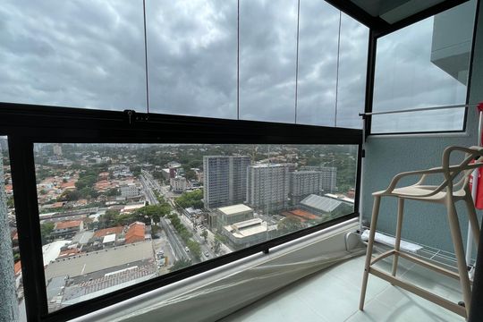 Varanda da Sala de apartamento para alugar com 1 quarto, 30m² em Butantã, São Paulo