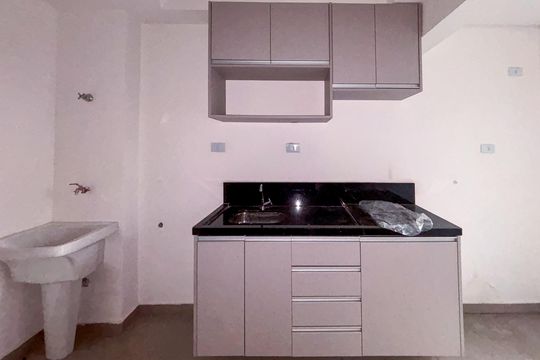 Cozinha e Área de Serviço de apartamento para alugar com 1 quarto, 28m² em Vila Lucia, São Paulo
