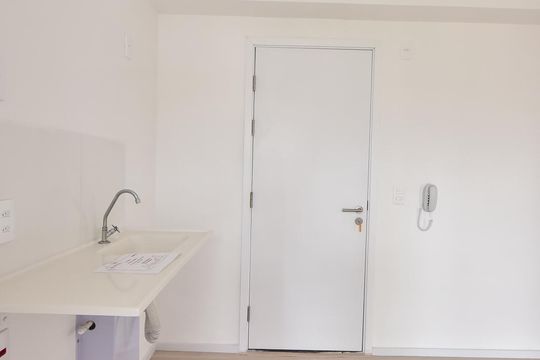 Cozinha de apartamento à venda com 2 quartos, 32m² em Vila Plana, São Paulo