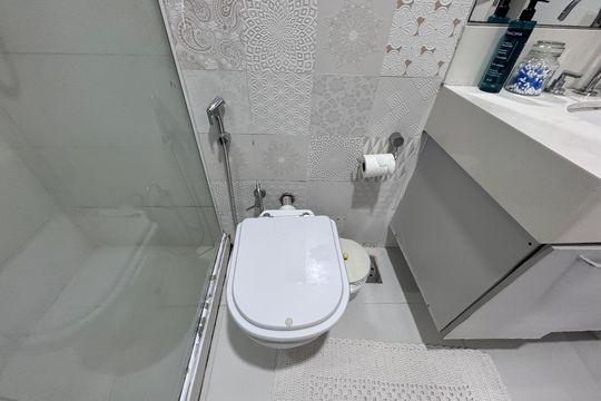 Suíte - Banheiro de apartamento à venda com 3 quartos, 130m² em Recreio dos Bandeirantes, Rio de Janeiro